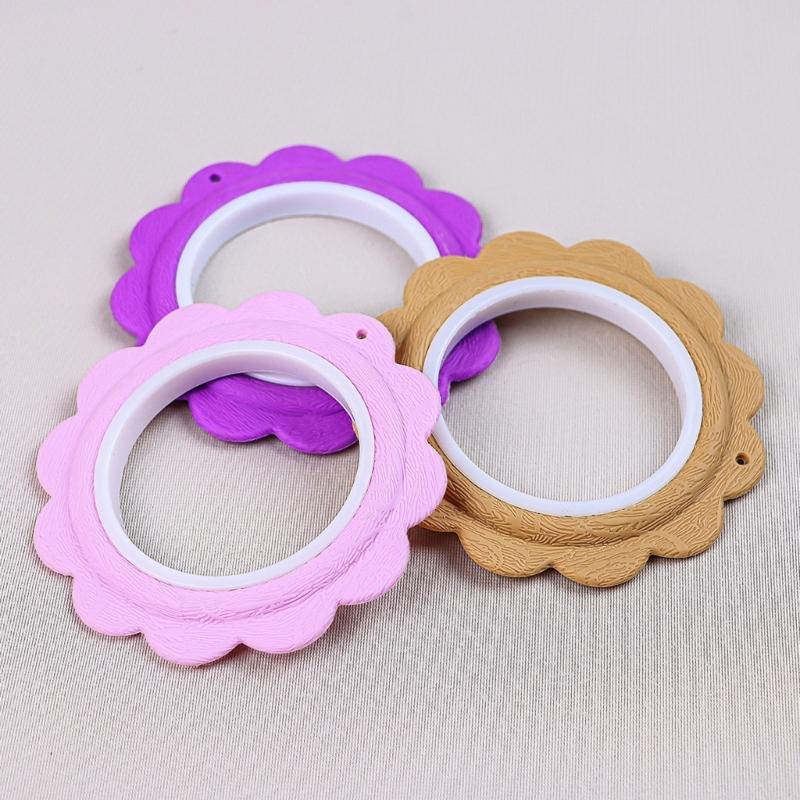 3 Pcs Embroidery Hoop Crosses Stitching Hoop Embroidery Circle Rings Round Wreath Embroidery Frame for Sewing Needlework