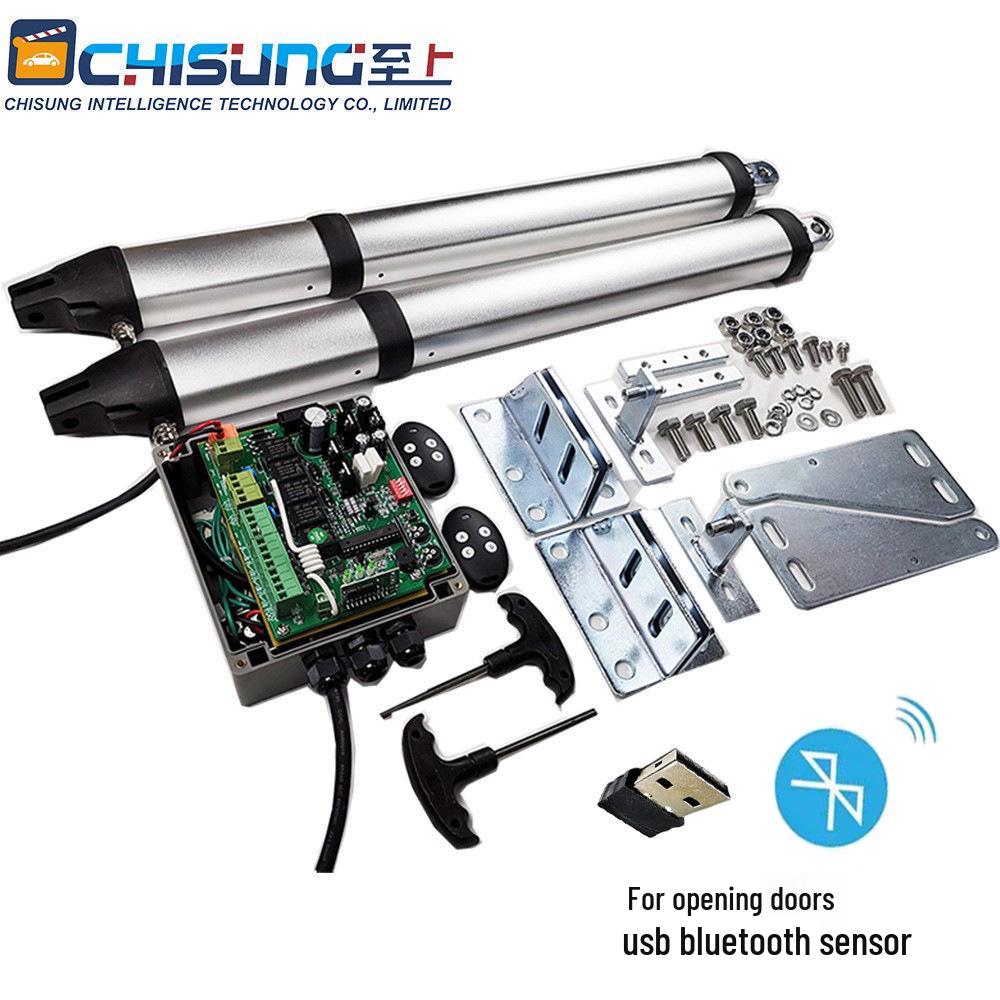Solar-Powered Smart Automatic Swing Gate Opener for Double Villa Courtyard Gates