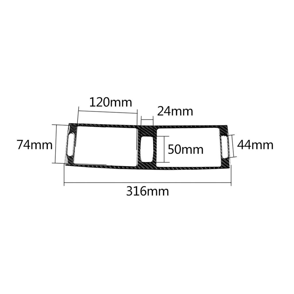 Para BMW X5 E70 X6 E71 2007-2014 Acessórios Adesivo Saída de Ar do Carro Console Central AC Decalque Acabamento em Fibra de Carbono