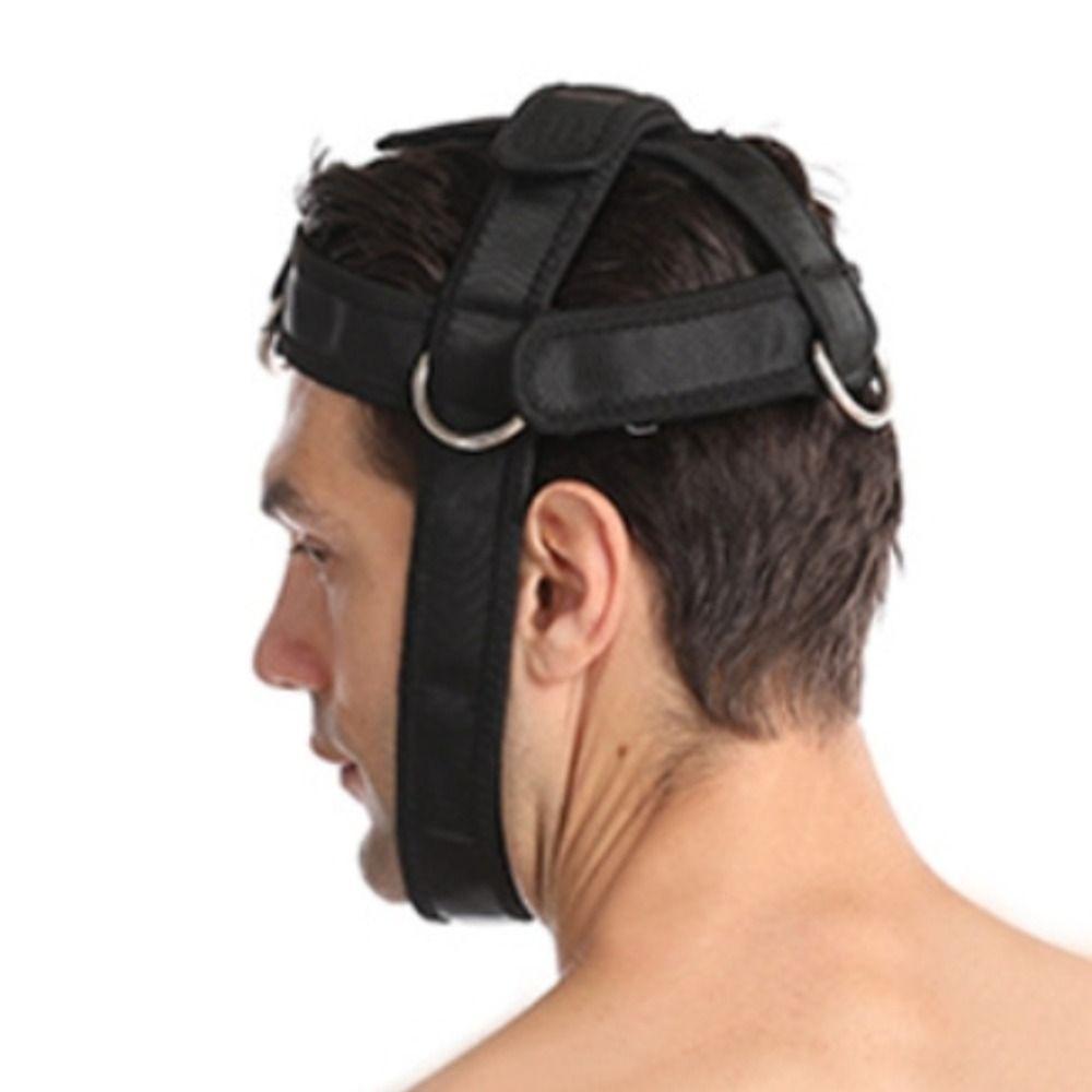 Nylon Webbing Head Training Harness Adjustable Upper Trapezius Training Strap Gym