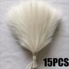 24PCS Brown Faux Pampas Grass White, 56cm Short Artificial Pompous Grass Floral Fake Pompas Grass Branches Vase Filler