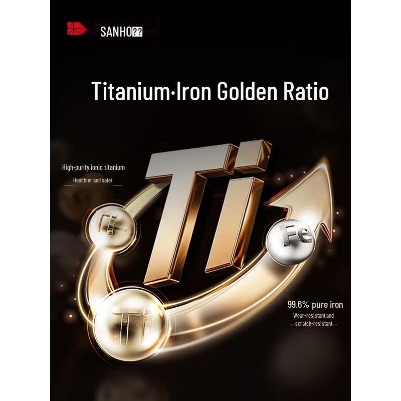 Sanhe 32cm Titanium-Iron Coating-Free Wok