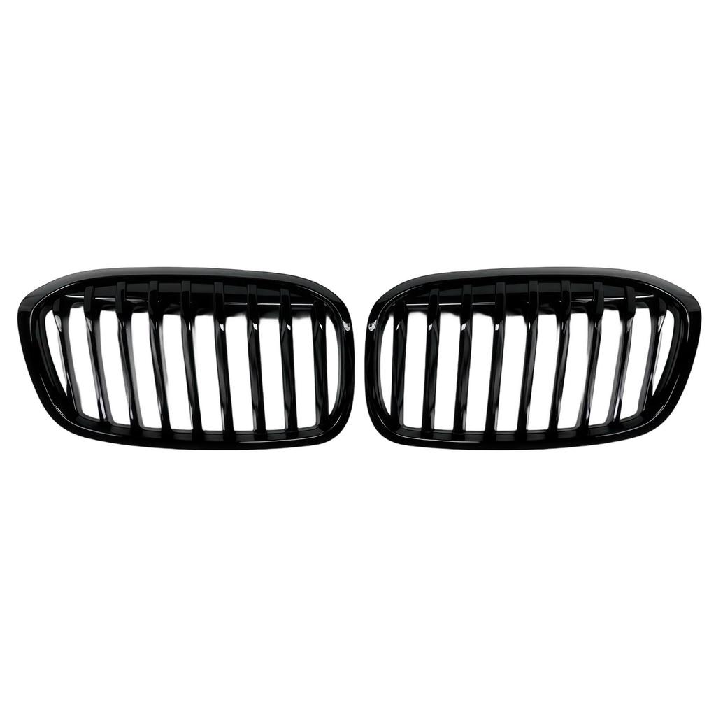Kompatibilní s 18-21 BMW řady 2 Gran Tourer F46 Mřížka chladiče v lesklé černé barvě (Jeden řádek)