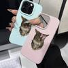 Phone Case For iPhone 17 16 15 14 13 12 11 XS X XR 7 8 Plus 17 Pro Max 16E Air Shockproof Bumper Cover Soft and Cute Cat Pattern