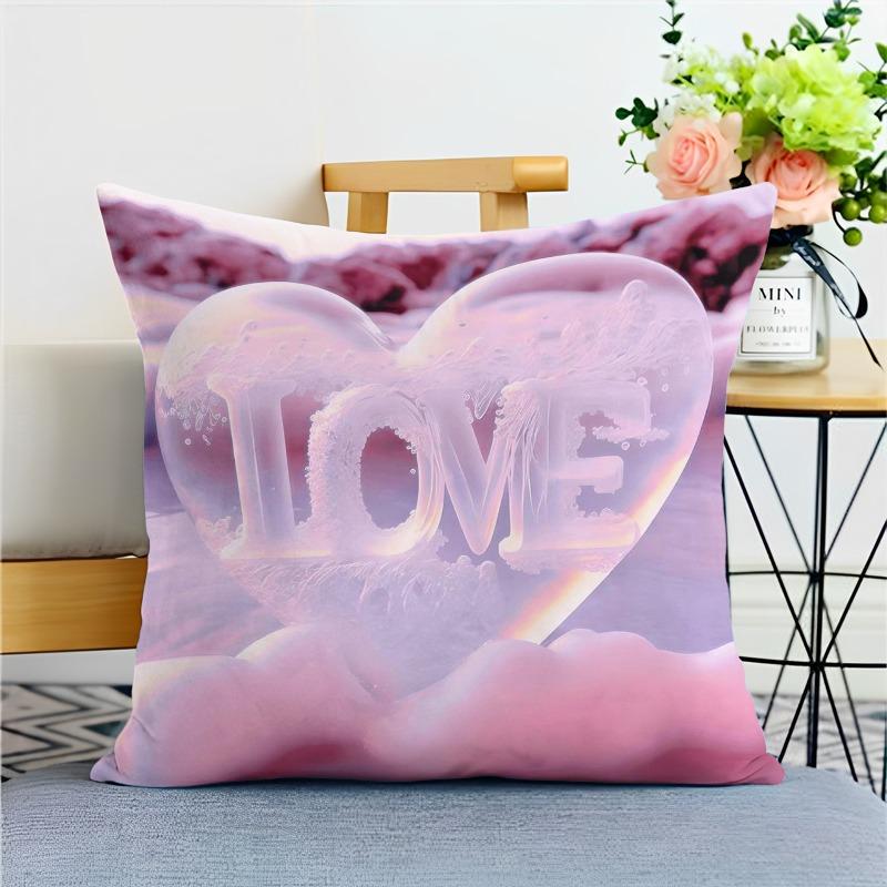 Ocean Beautiful Love Pillowcase Dormitory Decoration Office Living Room Home Pillowcase