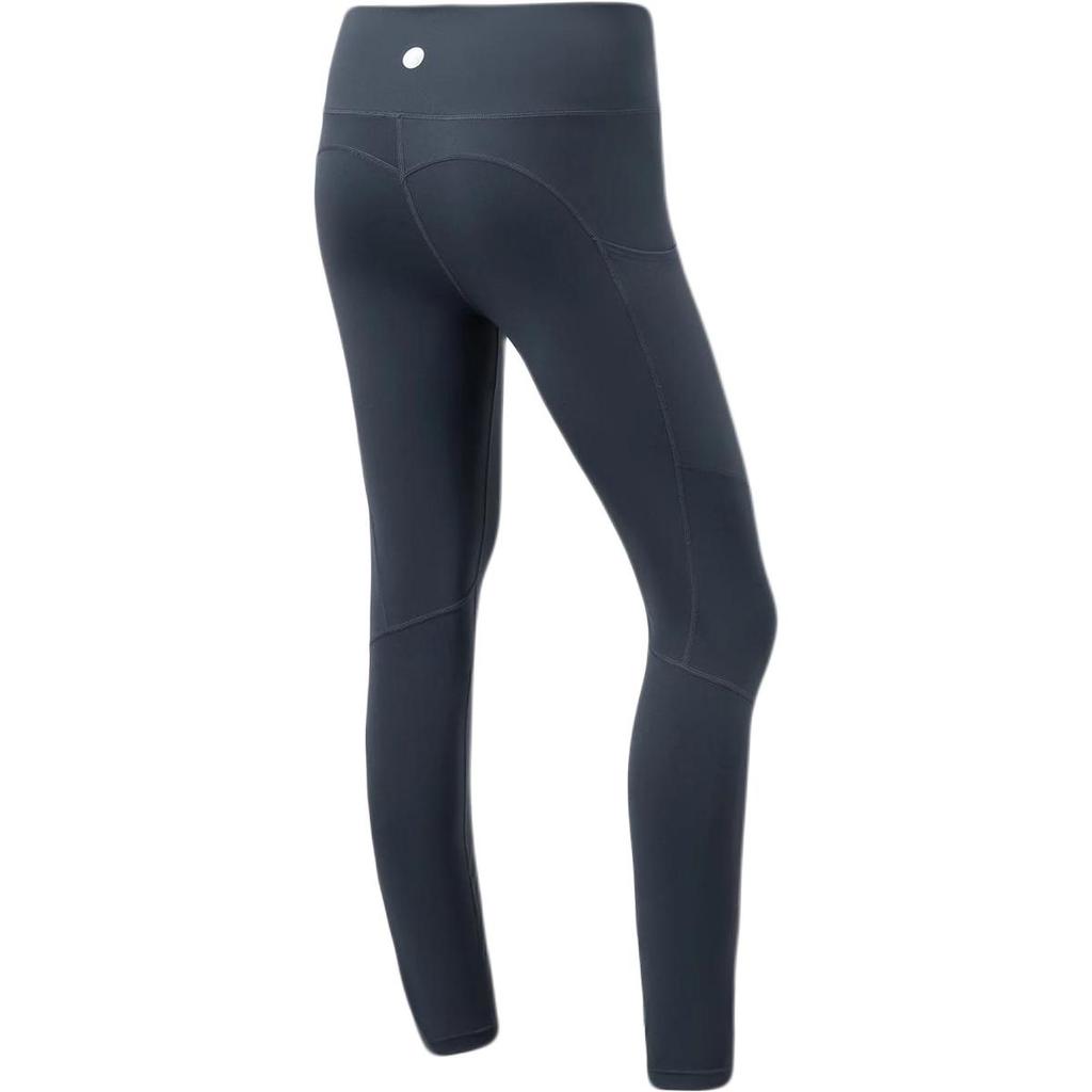 Li Ning Training Series Solid Color Yoga Stretch Fitness Pants Women Pants Gray AULR184-2