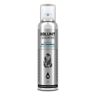 BBLUNT Refresh Dry Shampoo To Instantly Refresh & Add Volume - 150 Ml | Benzene-Free | Leaves No Residue