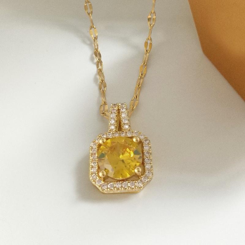 1pcs new style micro-zircon princess purse copper pendant necklace feminine personality and collar chain accessories