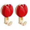 QX2E 2pcs Nonslip Vacuum Hook Waterproof Sturdy for Shower Kitchen Offices Organization