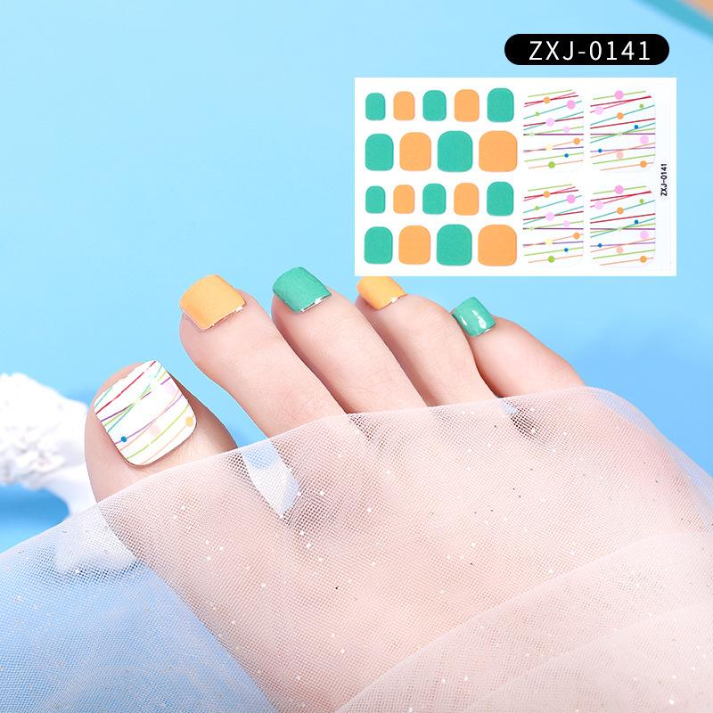 

Летняя новая наклейка для ногтей, милая наклейка для ногтей на ногах, водонепроницаемая прочная наклейка для ногтей, декоративная женская Nail tape + nail file