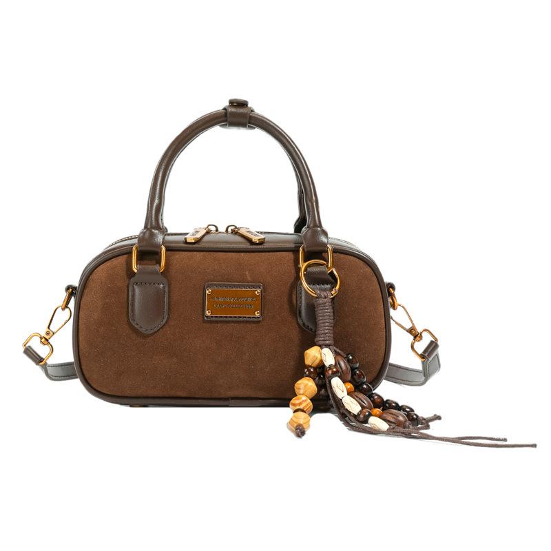 Luxury Designer Pendant PU Leather Leopard Printed Women's Handbag Retro Crossbody Bag Pillow Tote