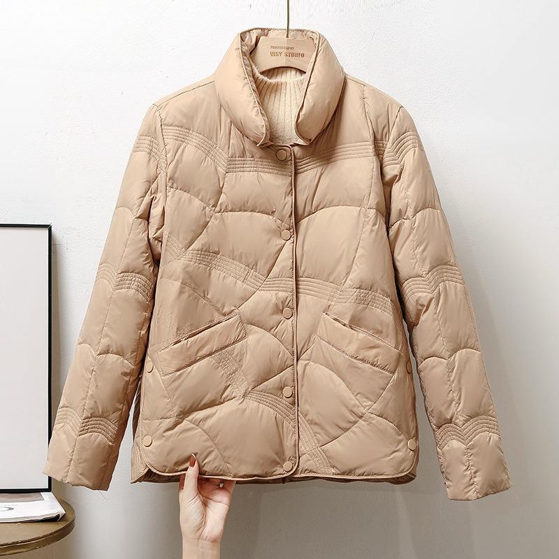 Vinter Damekort jakke, Lett, Enkel, Varm, Komfortabel og Allsidig