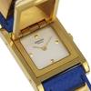 HERMES Medor Watches WhiteDial Plated Gold/Embossed Leather Quartz Analog display Women Used