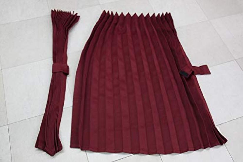 

Truck truck side wine pleated width 100 x length 80 cm light can also be used behind the Curtains to block out Made from leftover fabric and old so винный
