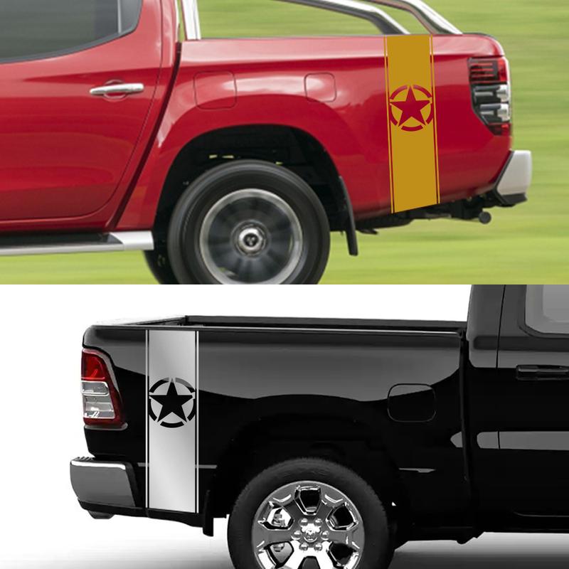 Car Universal Stickers For Ford F150 GMC Sierra Toyota Hilux Dodge Ram Isuzu Dmax Pickup Truck Auto Bed Side Decal Accessories