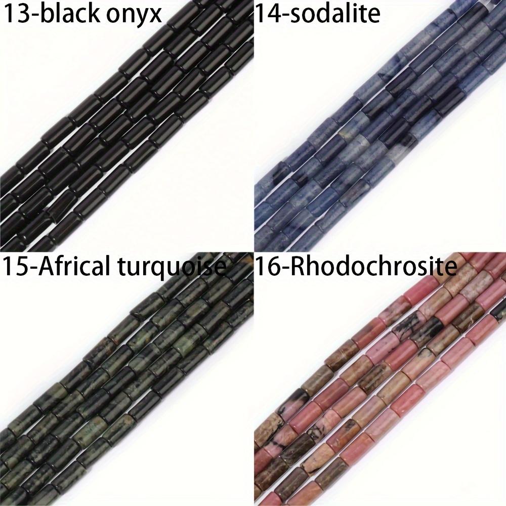 1 filo/sacchetto 9x4mm cilindrico nodo di bambù tubo tondo opale giada perline di pietra sciolte per realizzare collane e braccialetti fatti a mano fai da te