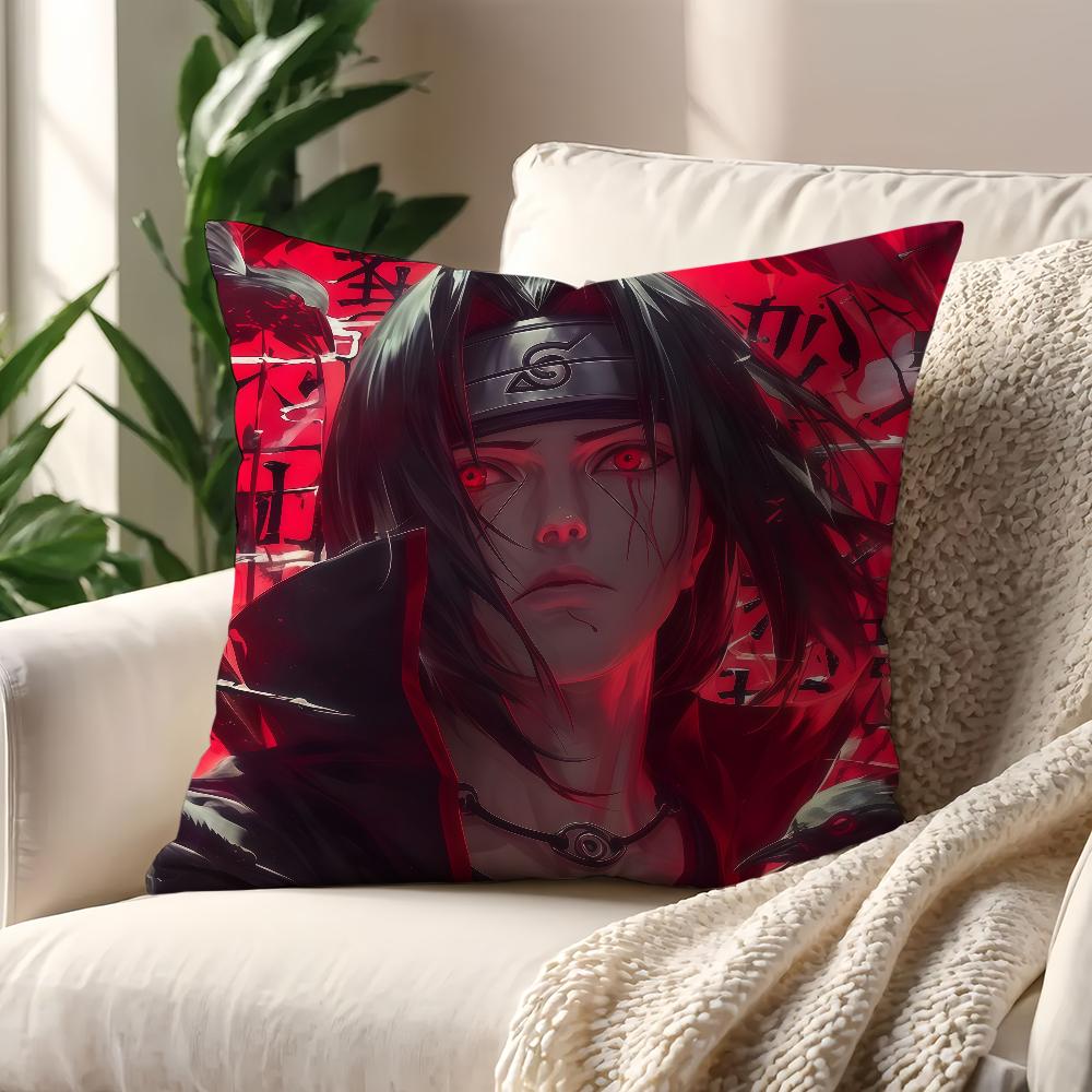 IItachi UUchiha Anime NNaruto cushion cover For Pillow Printing Sofa Decoration Home Car Room Coffee Office Nordic Simplicity