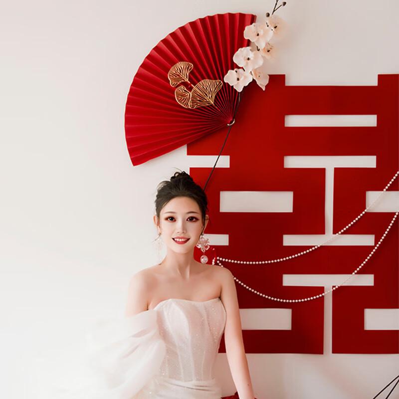 Bamboo Double Happiness Wedding Wall Decal