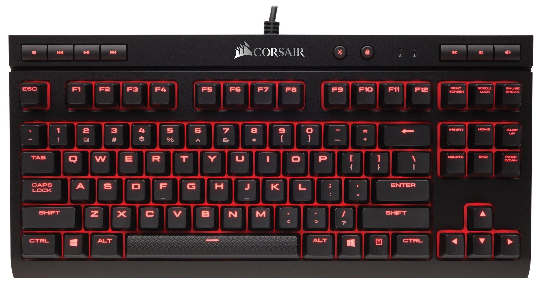 

CORSAIR Corsair K63 Червона світлодіодна ігрова клавіатура без керування клавішами Cherry MX Red KB395 USB-A -Японська клавіатура- [Компактний перемикач] CH-9115020-JP червоний