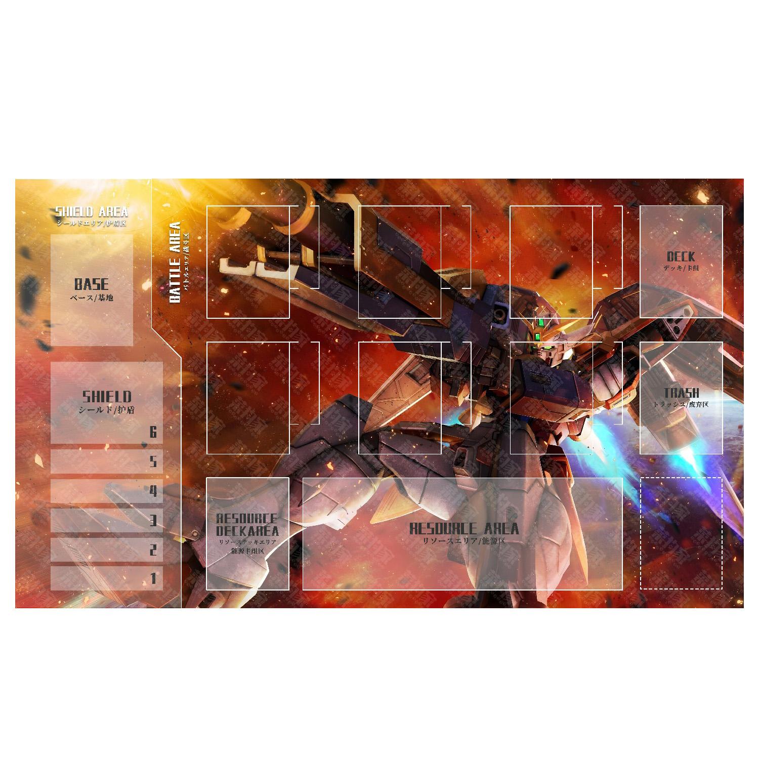Diy Gundamed Gcg Card Battle Mat Cartoon Gcg Single Player Board Game Card Battle Card Pad Anime Card Gift Toys 30x80x0.2cm