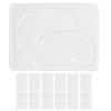 25pcs Transparent DIY Eye Mask Mold Portable Reusable Eye Mask Patch Tray Plate Set