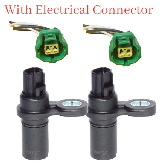 

2 Pc Trans Input/Output Vehicle Speed Sensor W/Connector For Chrysler Dodge Jeep