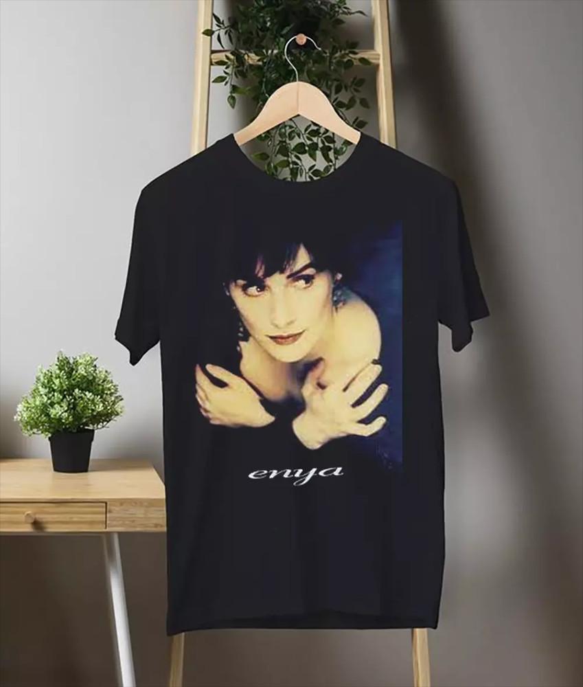 

Enya Gift For Fans Black Cotton T Shirt Full Size S5XL Unisex T-Shirt XXXXL