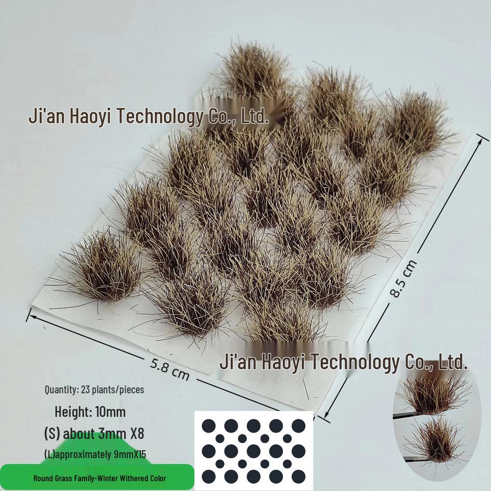 10mm23 Tufts of Seasonal Grass for Miniature Dioramas and Models