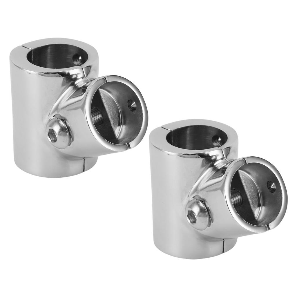 Boat Handrail Fitting 60 Degrees  316 Stainless Steel Polished Finish Stylish Look 3 Way Tee Handrail Pipe