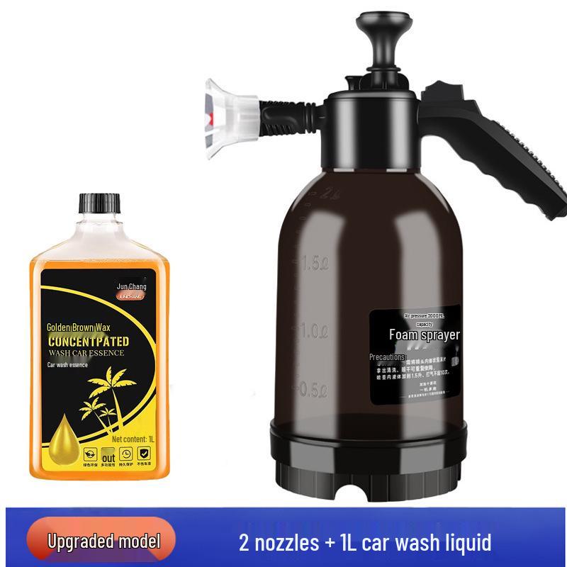 2L Dual-Use Foam Spray Bottle for Car and Home, Handheld with Pressure Relief Valve