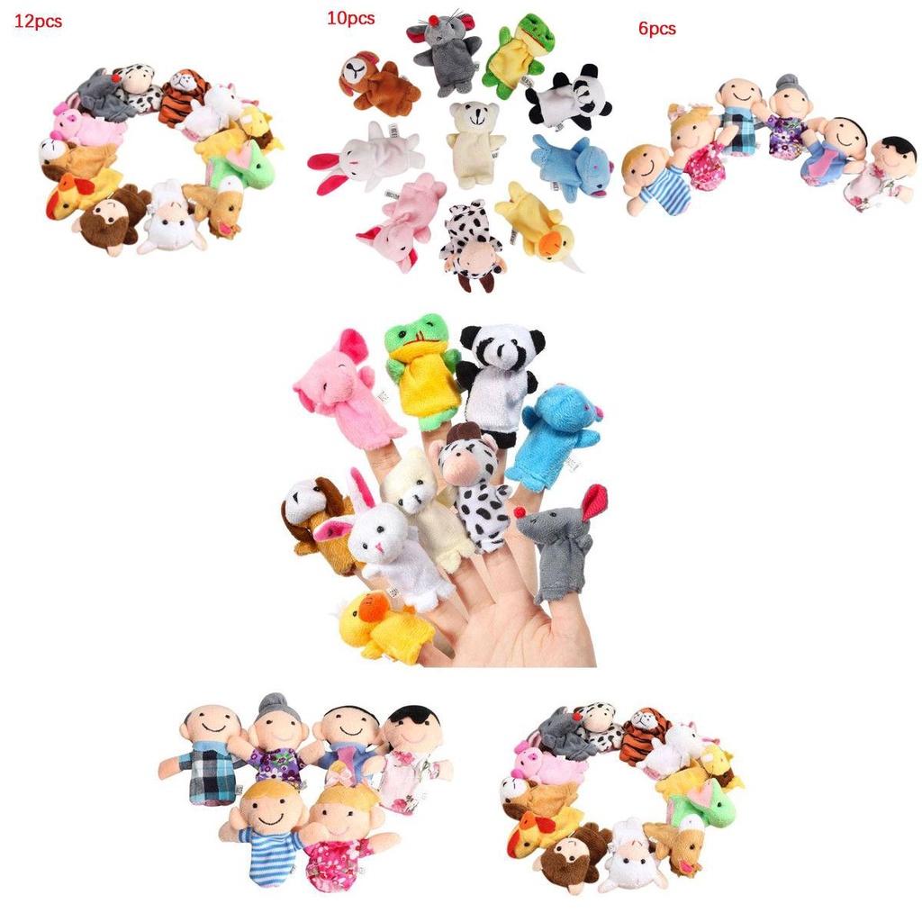 Colorful Cartoon Finger Puppets Doll Educational Toy For Kids And Family Activities