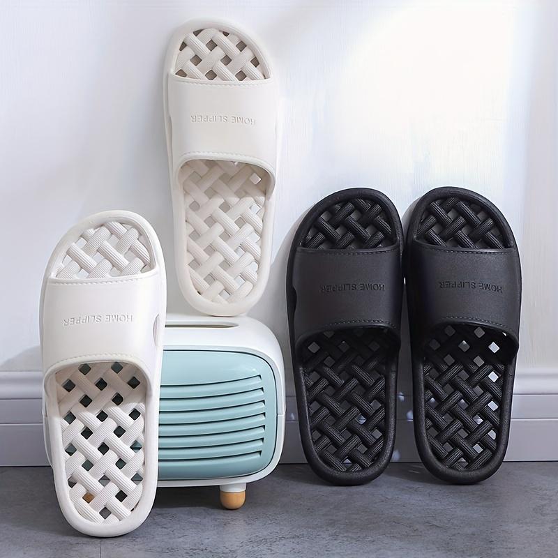 Women's Quick-Dry Slippers Non-Slip Breathable PVC for Bathroom & Shower Slippers