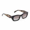 Prada Temple Pattern - Rectangular Sunglasses Women's Tortoiseshell