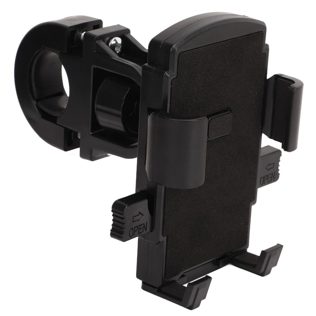 Motorcycle Phone Mount Quick Install Silicone Pad Handlebar Clamp for 4.7‑6.7in Cell Phone