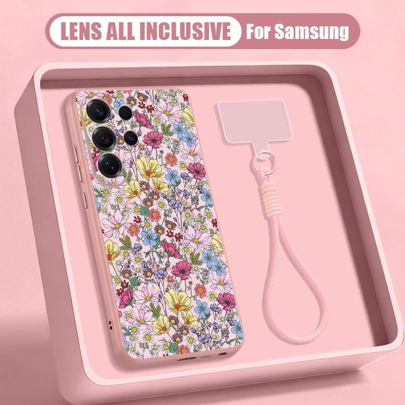 INS Sunflower Print Case For Samsung S26 Ultra S25 FE S24 S24 Plus A57 A37 A17 A56 A36 A16 A55 A35 A15 A54 5G Hybrid Magnetic Matte Cover