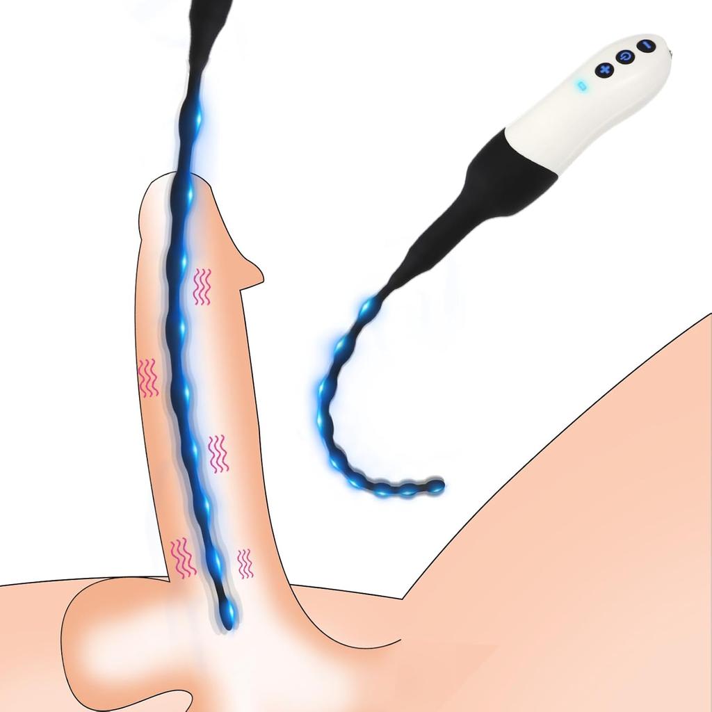 Pánský masturbátor Uretrální zástrčka Dilatátor 20 vibračních režimů USB Magneticky dobíjecí Uretrální vibrátor pro stimulaci penilní uretry Sexuální hračka pro dospělé
