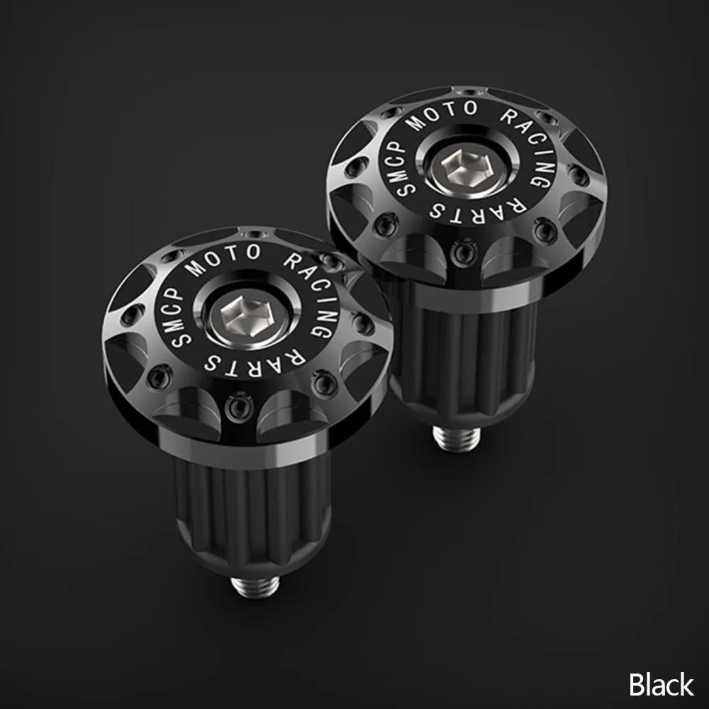 2Pcs CNC Motorcycle Handlebar Grips Bar End Cap Plugs Slider Aluminum for 16-18mm Motorbike Handle