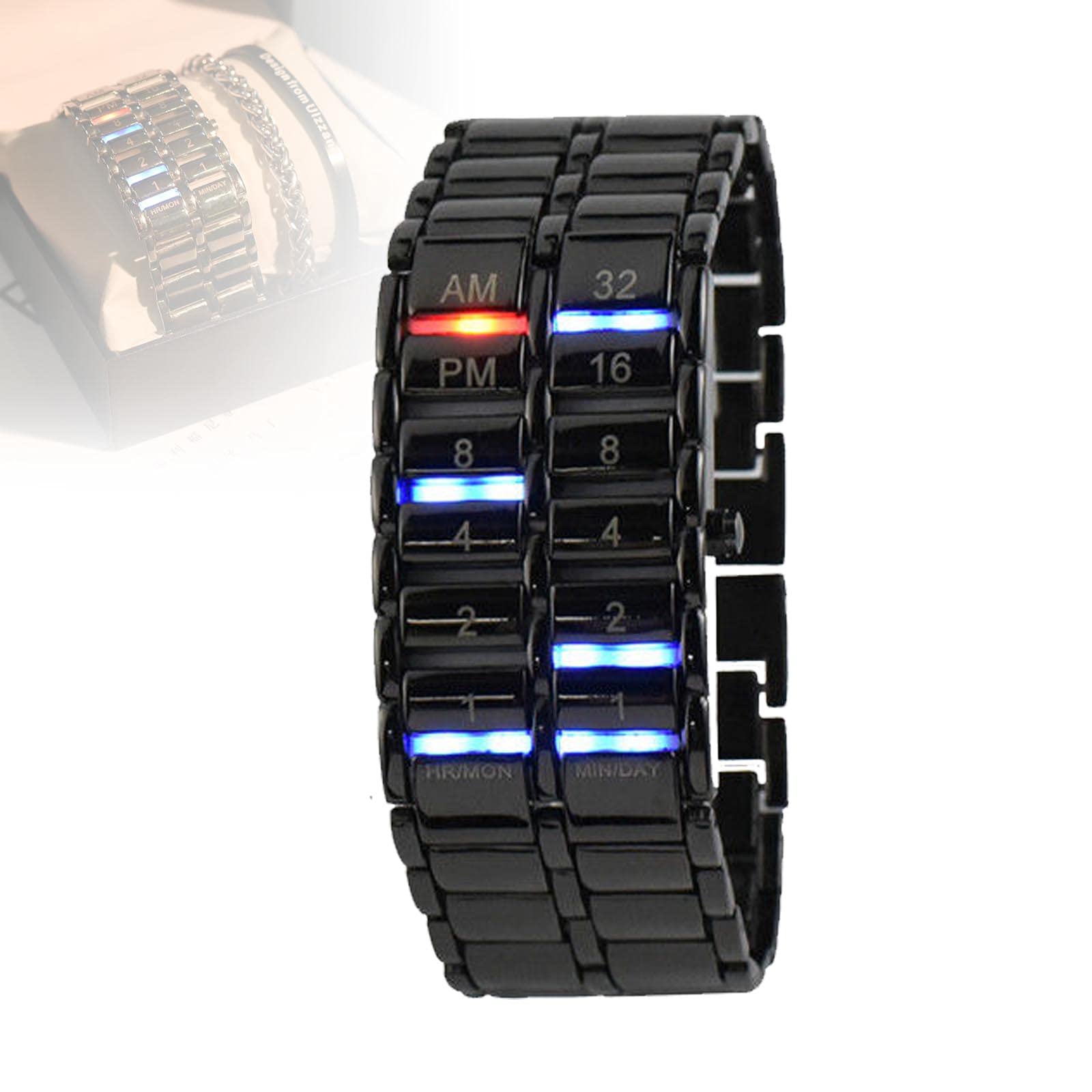 

Водонепроникний цифровий годинник для чоловіків - Матеріал: титановий сплав, Ідеально підходить для перегляду часу під час занять спортом