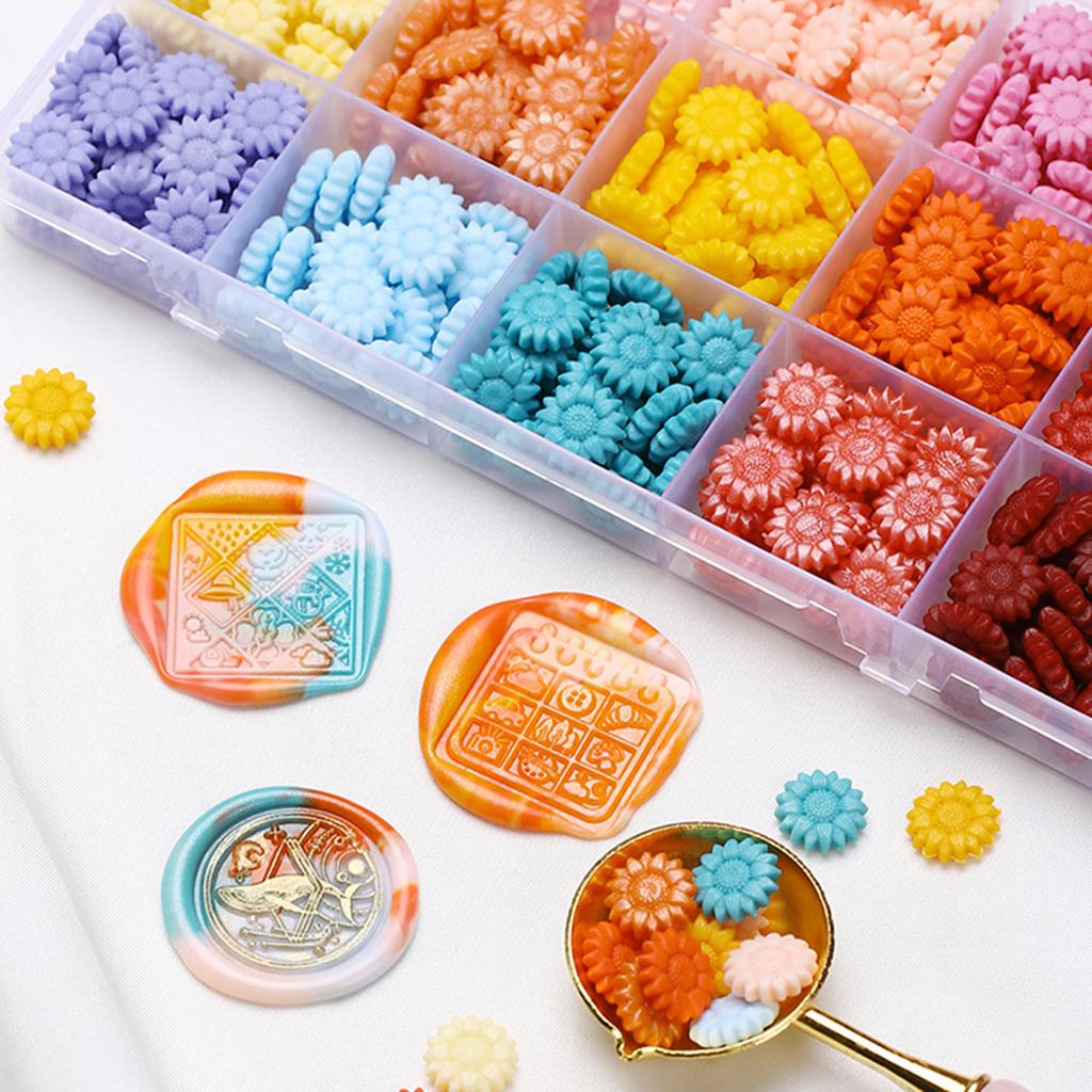 1200Pcs Sealing Wax Beads Set Seal Wax Pellets Enamel for Wax Seal Stamp for Invitation Holiday Birthday Gift Wrapping Wedding