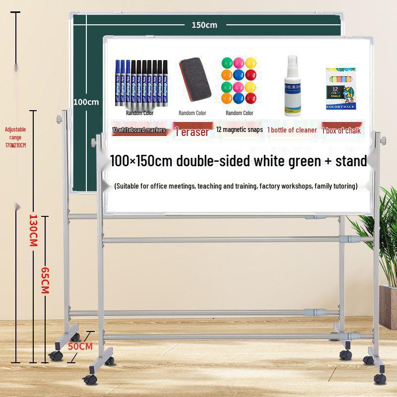 Mobile Magnetic Whiteboard Stand: Large Office, Teaching, and Meeting Writing Display Board