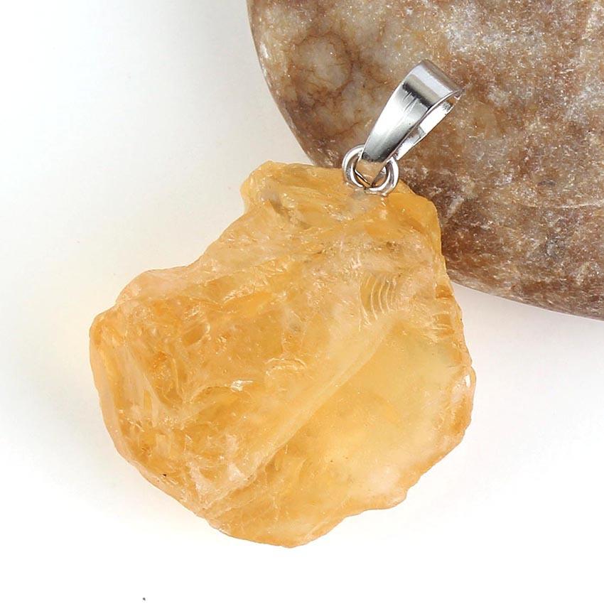 HZ Lila Edelsteine Natürliche Unregelmäßige Rosenquarz Reiki Perle Heilkristall Anhänger Schmuck