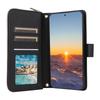 For Samsung Galaxy S24 FE Case Zipper Wallet Rhombus PU Leather Crossbody Phone Bag