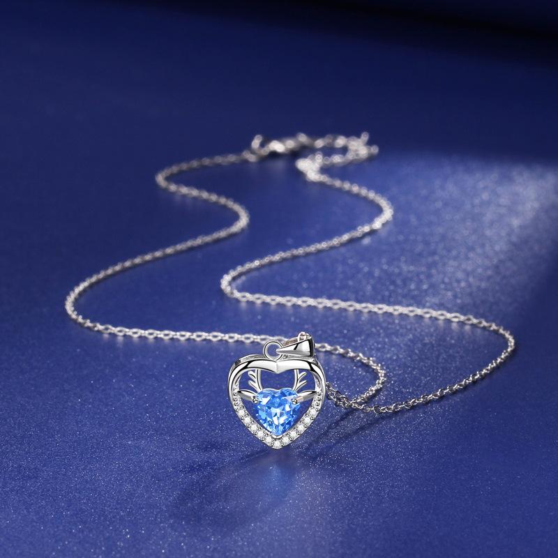 Necklace women have your deer pendant with diamonds hollowed out niche design sense to send girlfriend accessories