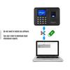 Macchina per la rilevazione delle presenze con password e impronte digitali biometriche Aibecy con schermo LCD da 2,4 pollici per dipendenti