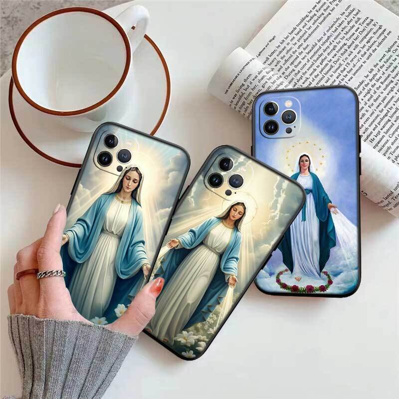 Virgen Maria Case for Samsung M55 M35 M15 A02 A05S A05 A06 A15 A12 A13 A10 A16 A20 A22 A24 A25 A30 A31 A32 A33 A35 A42 A50