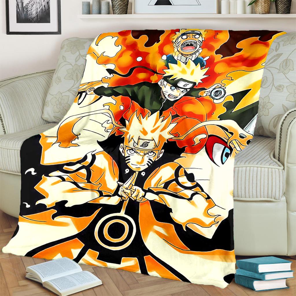 Anime-Print Blanket Warm Comfortable Flannel Blanket for Bedrooms, Sofas, Beds, Chairs, Picnics, Travel -LXR65