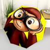 Curious George Fashionable Automatic Opening/Closing Folding Umbrella. Portable and Foldable, Ideal for Gift, Travel, and Daily Use.