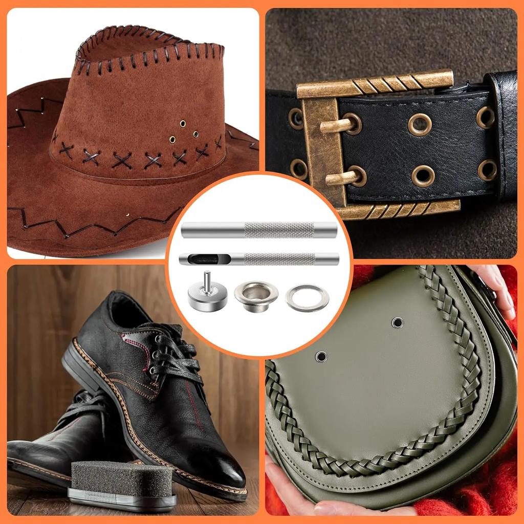 Metal Eyelets Set Multifunctional Pliers Kit for Belt Clothes Canvas Curtains Shoes Tent Grommets Eyelets Installer Tool Set