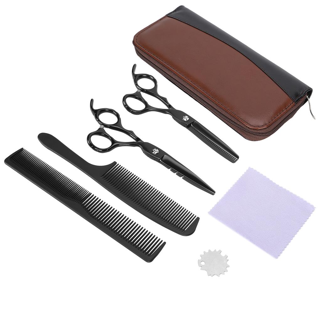 Haarschneidescheren Set Schneide-/Ausdünnscheren mit Kamm Friseurscheren Set