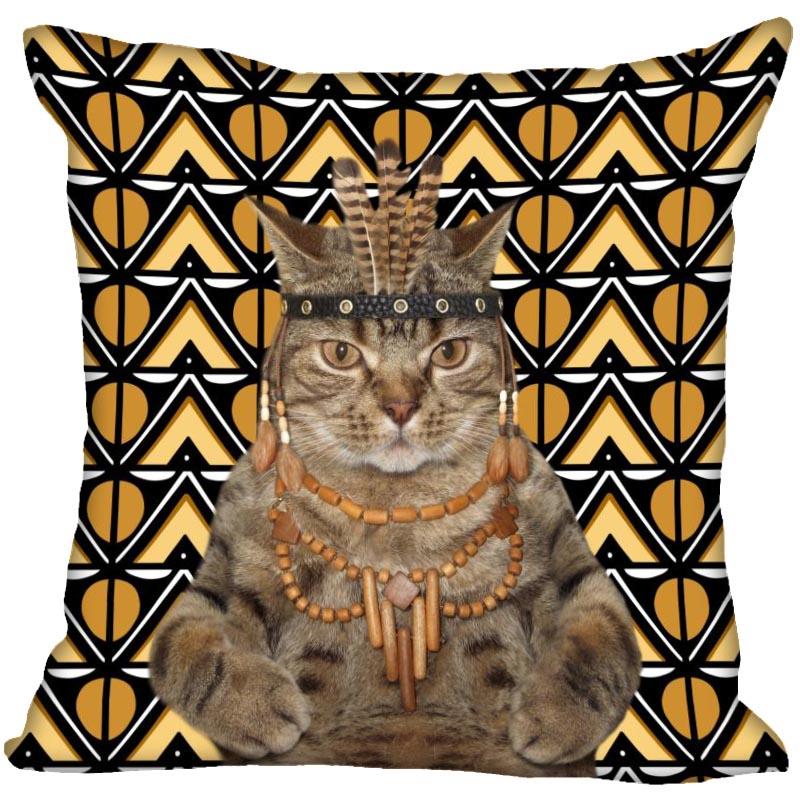 Bedroom Home Office Decor Pillowcase Square  Funny Cat Animal